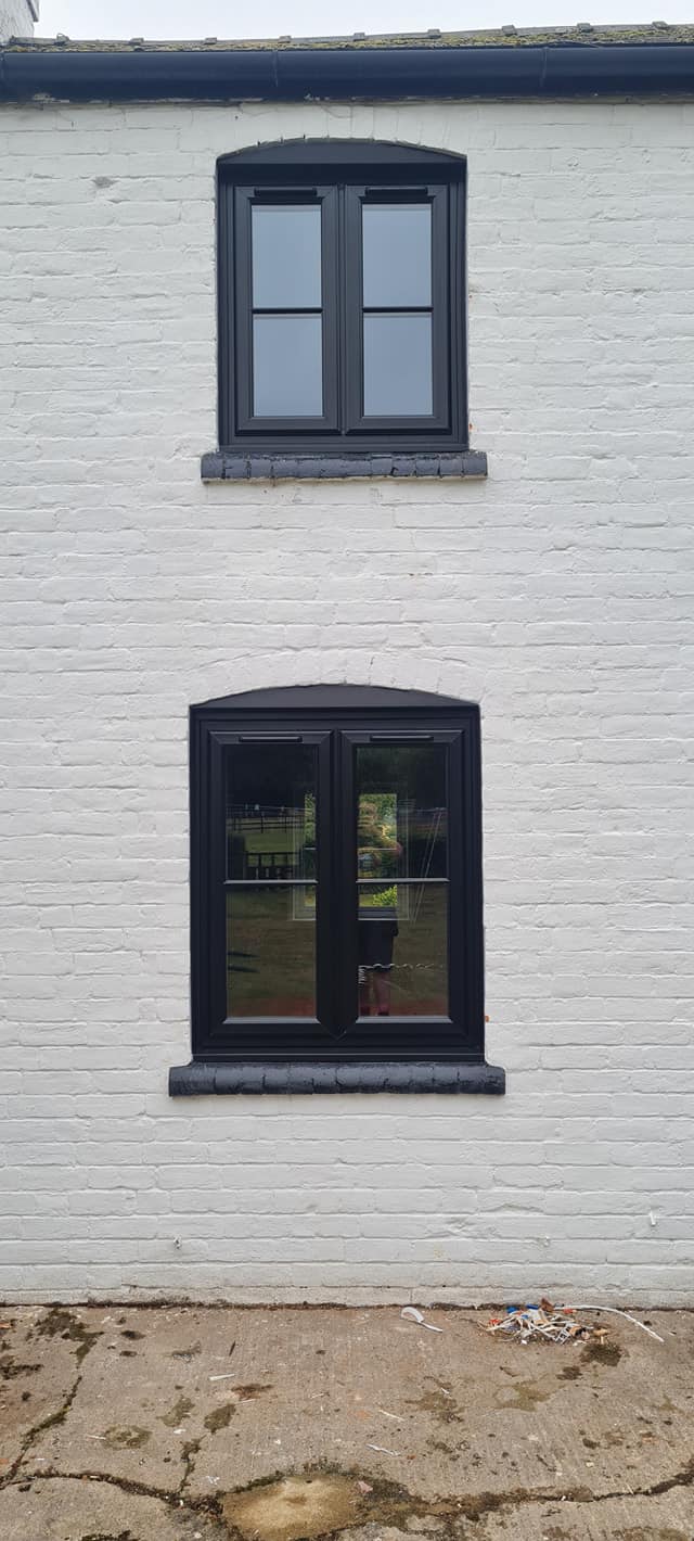 black pvc windows in Abergavenny, South Wales, Herefordshire and Gloucestershire